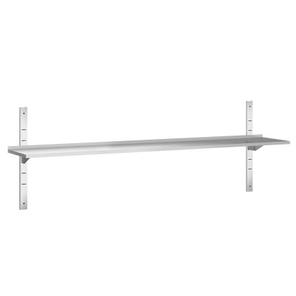 Poliță de perete din oțel inoxidabil PREMIUM - 2000x300 mm - cu 1 poliță