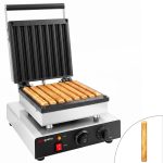 Aparat de vafe – individual – manual – 1,75 kW – formă: churro – plăci de coacere cu strat de teflon