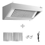 Hotă de perete - Lungime 1200 mm - adâncime 700 mm - filtre labirint și iluminare