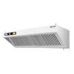 Hotă de perete cu motor - Lungime 1800 mm - adâncime 700 mm - cu regulator de turație, filtre labirint și iluminare LED