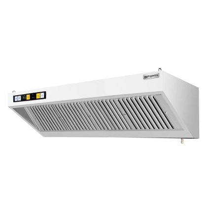 Hotă de perete cu motor - Lungime 1800 mm - adâncime 700 mm - cu regulator de turație, filtre labirint și iluminare LED