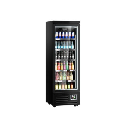 Raft frigorific – 630 mm – 443 litri – cu 1 ușă batantă cu geam dublu și 5 rafturi