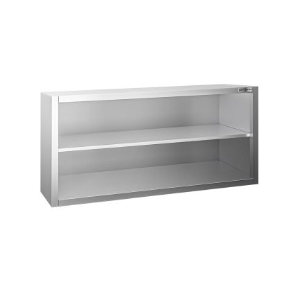 Dulap de perete din oțel inoxidabil PREMIUM - 1200x400 mm - deschis - 650 mm înălțime
