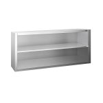 Dulap de perete din oțel inoxidabil PREMIUM - 1400x400 mm - deschis - 650 mm înălțime