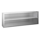 Dulap de perete din oțel inoxidabil PREMIUM - 2000x400 mm - deschis - 650 mm înălțime