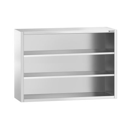 Dulap de perete din oțel inoxidabil PREMIUM - 1400x400 mm - deschis - 1000 mm înălțime