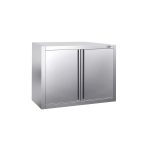 Dulap de perete din oțel inoxidabil PREMIUM - 800x400 mm - cu uși batante - 650 mm înălțime