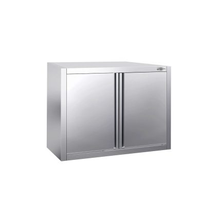 Dulap de perete din oțel inoxidabil PREMIUM - 800x400 mm - cu uși batante - 650 mm înălțime