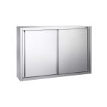 Dulap de perete din oțel inoxidabil PREMIUM - 1200x400 mm - cu uși glisante - 1000 mm înălțime