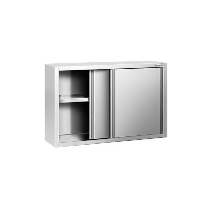 Dulap de perete din oțel inoxidabil PREMIUM - 1200x400 mm - cu uși glisante - 800 mm înălțime