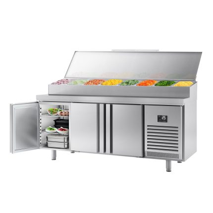 Saladetă Mini - 1960x600 mm - 3 uși - pentru 11x GN 1/4 recipiente