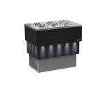 Vitrină frigorifică profesională pentru înghețată Framec seria CARRARA DARK (-20°C -5°C), Italia