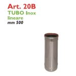 Tub Inox Liniar Monoparete AISI 316L L=500mm PTL Italia