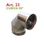 Racord Teu Inox Monoparete 135 grade AISI 316L PTL Italia
