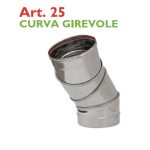 Cot Inox Monoparete 45 grade AISI 316L PTL Italia