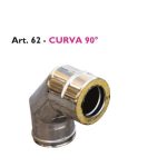 Racord Teu Dublu Perete Coibentat 90 grade Turbo Line PTL Italia