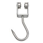 galvanizat Scripete pentru grindĂ cu rulmenȚi complete with inox alimentar CÂrlig cod.83 Lonatini, Italia
