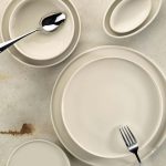 (6 bucăți) CHEF TASTE OF - Platou/farfurie - oval - Lungime: 320 mm - Culoare crem