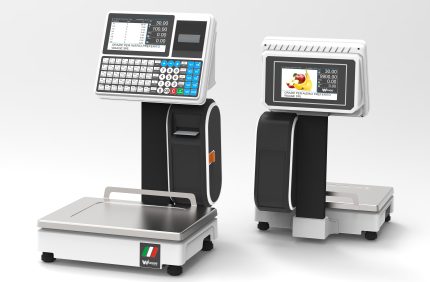Cântar comercial electronic profesional dublu ecran Waage DUAL, Italia
