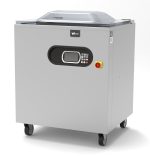Mașină industrială de ambalat în vid mobilă pe roți Waage DVA Professional (Display LCD 5 inch & 20 Programe) Serie 550/255, Italia