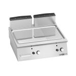 Plită de gătit pe gaz – 13,8 kW – netedă și striată