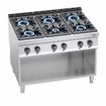 Mașină de gătit / Aragaz cu gaz – 53,5 kW – 6 arzătoare