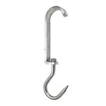 Scripete without tube wheel, galvanizat with inox alimentar CÂrlig cod.108 Lonatini, Italia