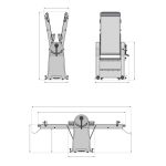 Laminator profesional aluat patiserie și foietaj pe suport cu role Macpan, Italia - Macpan Foto 2