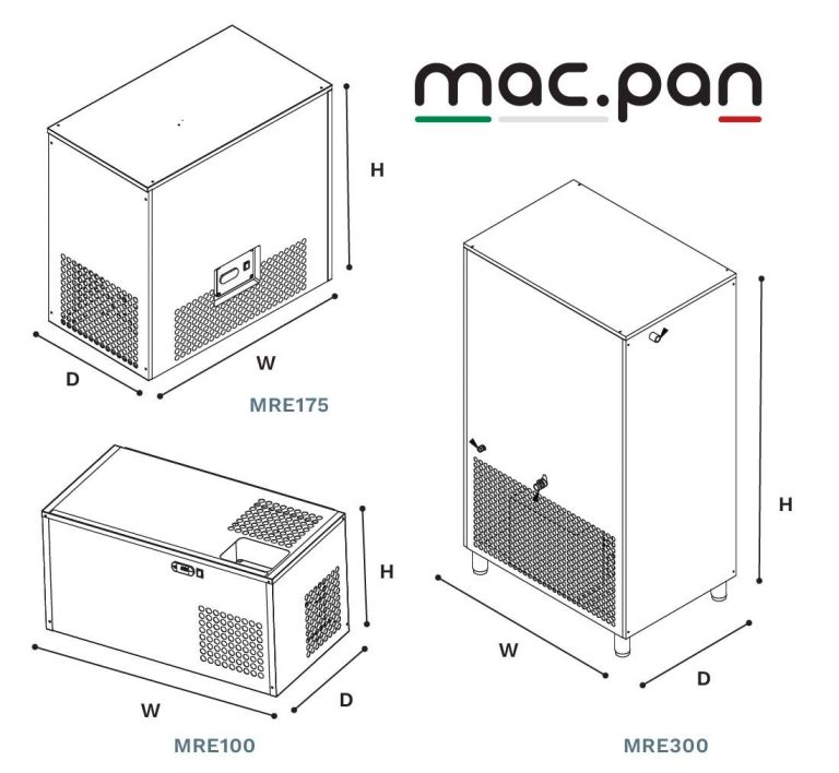 Răcitor industrial de apă pentru brutărie gravitațional Macpan seria RC, Italia - Macpan Foto 2