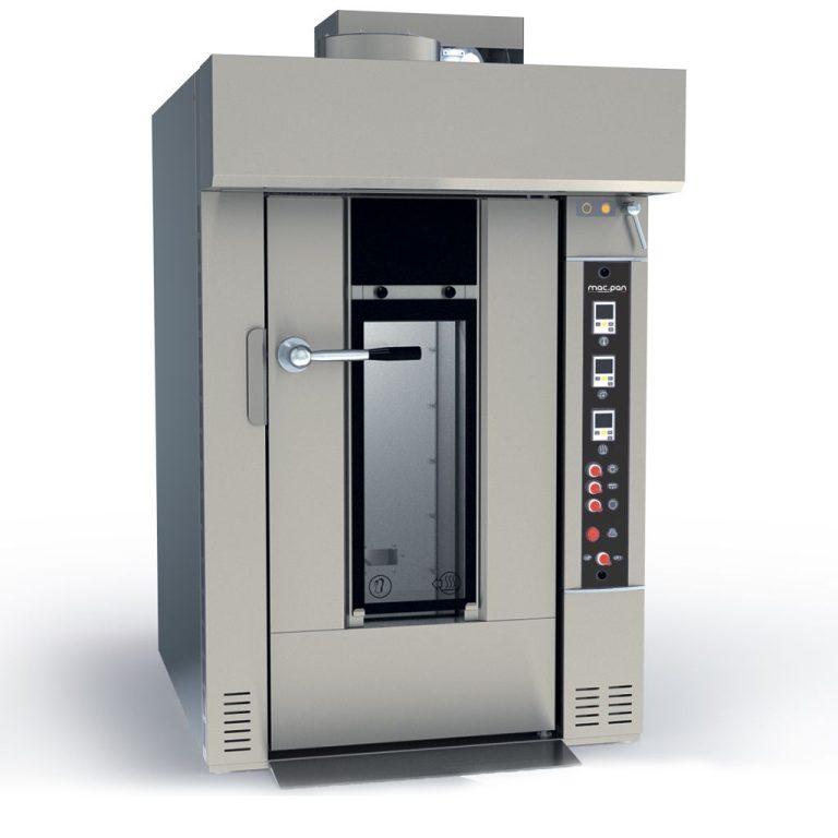 Cuptor rotativ profesional de panificație și patiserie 18 tăvi cu cărucior rotativ Macpan, Italia - Macpan Foto 1