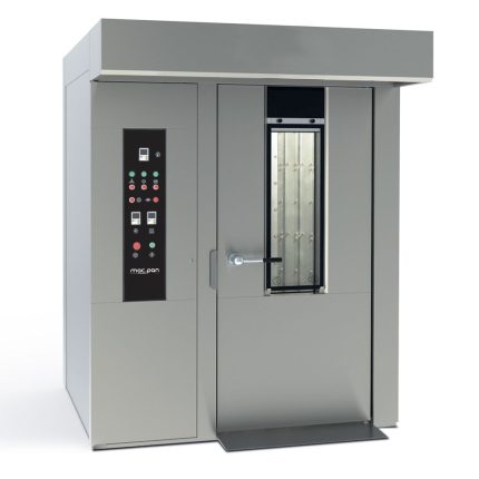 Cuptor rotativ profesional de panificație și patiserie 18 tăvi cu cărucior rotativ Macpan, Italia - Macpan Foto 4