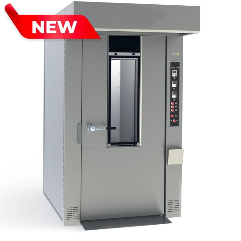 Cuptor rotativ profesional de panificație și patiserie 15 tăvi compact cu cărucior rotativ Macpan, Italia - Macpan Foto 1