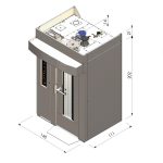 Cuptor rotativ profesional de panificație și patiserie 15 tăvi compact cu cărucior rotativ Macpan, Italia - Macpan Foto 2