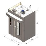 Cuptor rotativ profesional de panificație și patiserie 15 tăvi compact cu cărucior rotativ Macpan, Italia - Macpan Foto 3