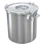 Recipient GN - cu capac - inox - Ø 380 mm - pentru băuturi calde (vin fiert) - 36 litri