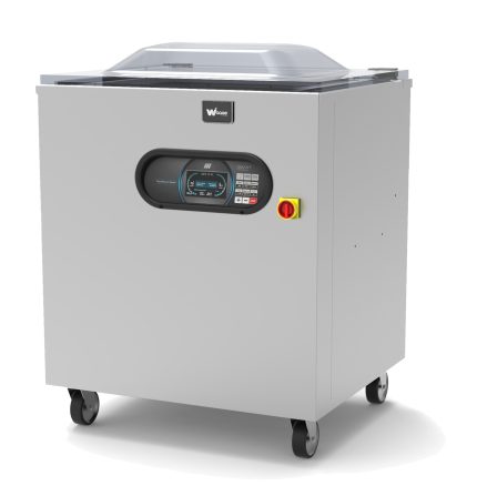 Mașină industrială de ambalat în vid mobilă pe roți Waage Smart Professional (Senzorial Color 5 inch & Soft-Air) Serie 550/255, Italia