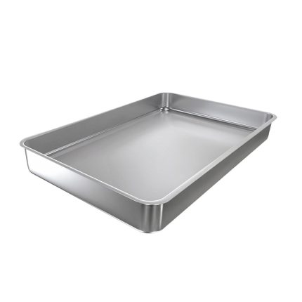 Platou servire - oțel inoxidabil - dreptunghiular - 393x268 mm - Înălțime: 40 mm