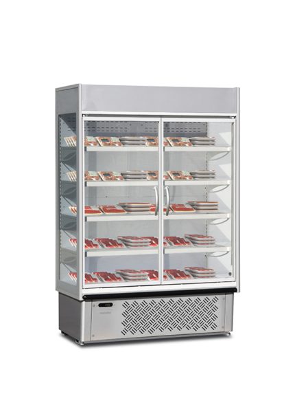 Vitrină frigorifică murală multideck de prezentare Mondial seria SUPERSUNNY HD (+0°C +10°C), Italia