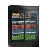 Vitrină frigorifică verticală pentru băuturi și răcoritoare Mondial seria JUMBO SD (+2°C +10°C), Italia