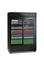 Vitrină frigorifică verticală pentru băuturi și răcoritoare Mondial seria JUMBO SD (+2°C +10°C), Italia