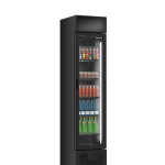 Vitrină frigorifică verticală pentru băuturi și răcoritoare Mondial seria SLIM P BLACK (+2°C +8°C), Italia