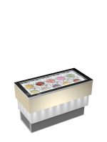 Vitrină frigorifică profesională pentru înghețată Framec seria CARRARA CREAM TOTAL GLASS (-20°C -5°C), Italia - imagine 4